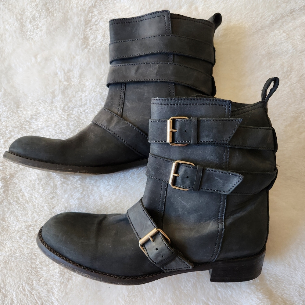 Madewell Charcoal Gray Boot EUC Size 9 Made in Italy